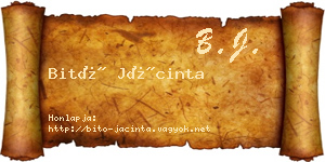 Bitó Jácinta névjegykártya
